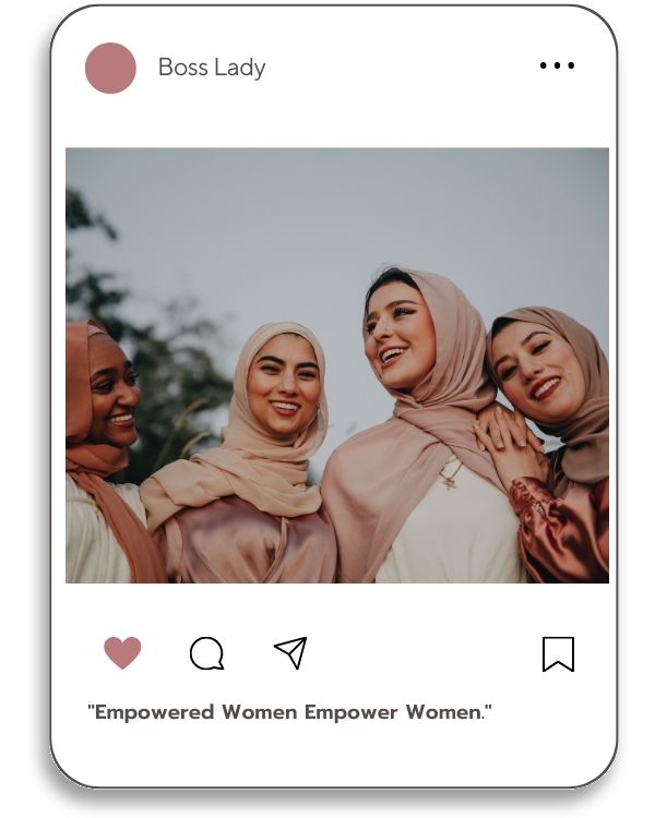 Boss Lady Instagram Caption. Empowered Women Empower Women.
