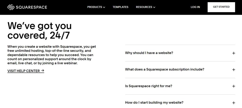 squarespace free web hosting