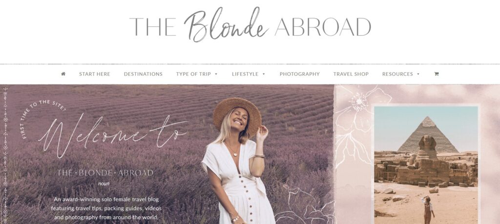 Travel Lifestyle Blog For Women. The Blonde Abroad.