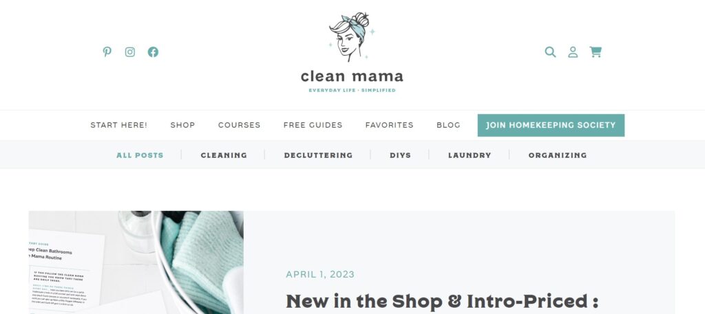 Womens Family Lifestyle Blog. Clean Mama.
